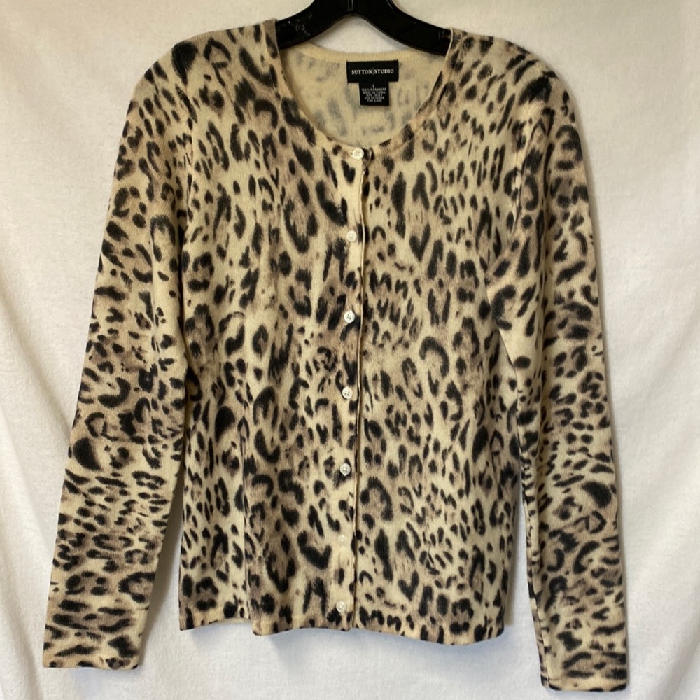 Sutton Place Cashmere Cheetah Sweater